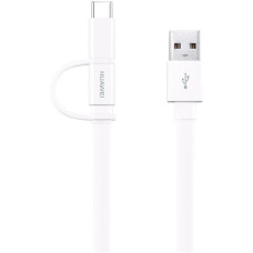 Кабель USB2.0 - (Type C 1.5м и MicroUSB) Huawei AP55S белый (04071417)