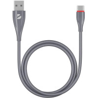 Кабель USB2.0 - Type C 1m Deppa 72289 ceramic серый