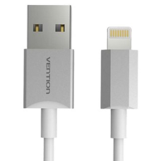 Кабель для Apple Lightning Vention 1м серебристый (VAI-C02-W100)