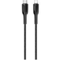 Кабель для Apple USB-C - Lightning Usams SJ401 Zync Alloy PD 1.2м черный