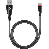 Кабель USB2.0 - Type C 1m Deppa 72288 ceramic черный