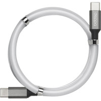Кабель USB2.0 Cm-Cm 1,2m Deppa 72302 серый 5A магнитный органайзер