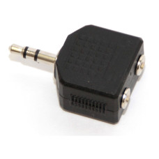 Переходник 2x 3.5St.plug - 3.5St.jack 5bites ( AA-3MF2-01 ) stereo Черный