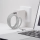 Кабель USB2.0 Cm-Cm 1,2m Deppa 72302 серый 5A магнитный органайзер