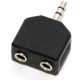 Переходник 2x 3.5St.plug - 3.5St.jack 5bites ( AA-3MF2-01 ) stereo Черный