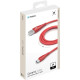 Кабель USB2.0 - Type C 1m Deppa 72290 ceramic красный