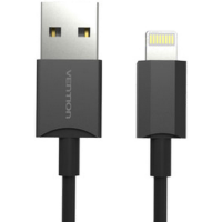 Кабель для Apple Lightning Vention 1м черный (VAI-C02-B100)