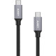 Кабель USB2.0 Cm-Cm 2m Aukey Braided Nylon CB-CD6 серый алюминий/нейлон