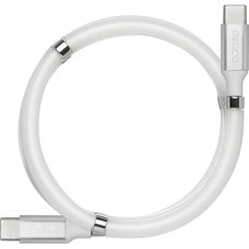 Кабель USB2.0 Cm-Cm 1,2m Deppa 72322 белый 5A магнитный органайзер