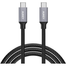 Кабель USB2.0 Cm-Cm 2m Aukey Braided Nylon CB-CD6 серый алюминий/нейлон