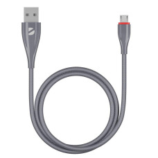 Кабель USB-MicroUSB 1m Deppa 72286 серый ceramic