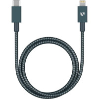 Кабель для Apple USB-C - Lightning MFI Deppa 1.2м серый (72320)