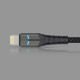 Кабель для Apple USB-C - Lightning Deppa LED индикация 1.2м черный (72297)