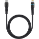 Кабель для Apple USB-C - Lightning Deppa LED индикация 1.2м черный (72297)