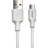 Кабель USB-MicroUSB 1m LuxCase QY-PM3 белый PVC