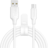Кабель USB2.0-Type C 2m Crown CMCU-3018C белый