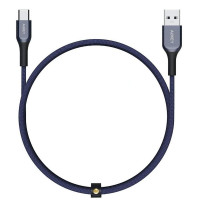 Кабель USB3.1 Cm-Am 1.2m Aukey Kevlar CB-AKC1-BLU синий