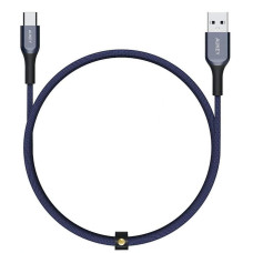 Кабель USB3.1 Cm-Am 1.2m Aukey Kevlar CB-AKC1-BLU синий