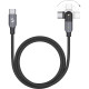 Кабель USB2.0 Cm-Cm 1,2m Deppa 72330 черный 3A поворотный