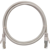 Патч-корд F/UTP 1м категория 5e Nikomax серый LSZH