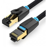 Патч-корд UTP 2м Vention ( IKGBH ) Black категория 8 тканевая оплетка