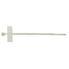 Gembird MPT-210x3.0 Стяжки пластиковые 210 мм х 3.0 мм с площадками для маркировки (100 шт.)(MPT-210x3.0)