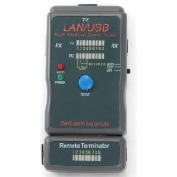 Gembird NCT-2 Тестер LAN Cablexpert , 100/1000 Base-TX, для UTP, STP, RJ-11, USB-кабеля