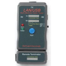 Gembird NCT-2 Тестер LAN Cablexpert , 100/1000 Base-TX, для UTP, STP, RJ-11, USB-кабеля
