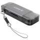 Ридер карт памяти внешний ORICO 2CR61 USB2.0 Type C Серый
