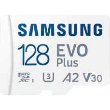 Micro SDXC 128GB Samsung EVO Plus Memory Card MB-MC128KA A2, Video Class 30, UHS Class 3 MB-MC128KA/APC