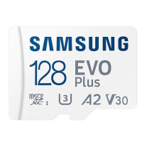 Micro SecureDigital 128Gb Samsung MB-MC128KA/RU(EU) EVO PLUS + adapter, Class10