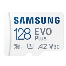 Micro SecureDigital 128Gb Samsung MB-MC128KA/RU(EU) EVO PLUS + adapter, Class10
