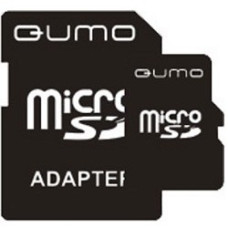Micro SecureDigital 4Gb QUMO QM4GMICSDHC4 {MicroSDHC Class 4, SD adapter}