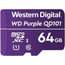 Micro SecureDigital 64GB Class10 WD WDD064G1P0C Purple w/o adapter