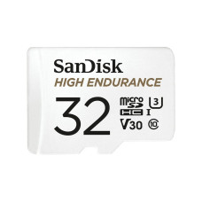 Micro SecureDigital 32GB Sandisk Class 10 UHS-I U3 V30 High Endurance Video Monitoring Card [SDSQQNR-032G-GN6IA]