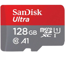 Флеш-карта microSDXC 128Гб Sandisk Ultra, Class 10/A1 ( SDSQUA4-128G-GN6MN )