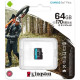 Флеш-карта 64Гб Kingston Canvas Go Plus SDXC Class 10 UHS-I U3 V30 A2 ( SDCG3/64GBSP )