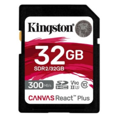 Флеш карта SDHC 32Gb Kingston SDHC, UHS-I Class U3 V90, чтение: 300Мб/с, запись: 260Мб/с <SDR2/32GB>