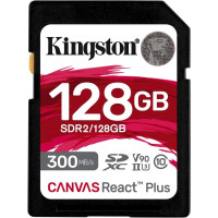 SecureDigital 128GB Kingston SDHC, UHS-I Class U3 V90, чтение: 300Мб/с, запись: 260Мб/с <SDR2/128GB>