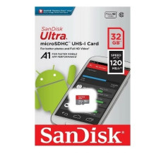 SecureDigital 32Gb SanDisk Class 10 Ultra UHS-I 120MB/s SDSQUA4-032G-GN6MN