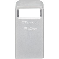 Kingston USB Drive 64GB DataTraveler Micro USB3.0, серебристый [DTMC3G2/64gb]