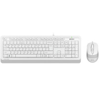 Клавиатура + мышь A4Tech Fstyler F1010 клав:белый/серый мышь:белый/серый USB Multimedia [1147556]