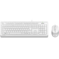 Клавиатура + мышь A4Tech Fstyler F1010 клав:белый/серый мышь:белый/серый USB Multimedia [1147556]