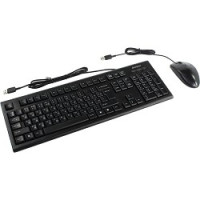 A-4Tech Клавиатура + мышь KR-8520D черный USB Комплект [477615]