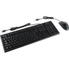 A-4Tech Клавиатура + мышь KR-8520D черный USB Комплект [477615]
