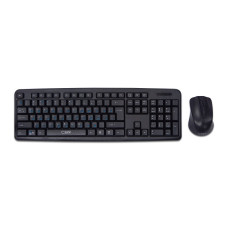 CBR KB SET 710, Комплект (клавиатура + мышь) проводной, USB, длина кабеля 1,8 м; клавиатура: полноразмерная, 104 клавиши; мышь: оптическая, 1000 dpi, 3 кнопки и колесо прокрутки