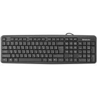 Defender Клавиатура Element HB-520 Black PS/2 [45520] {Проводная, 104+3кн. управление