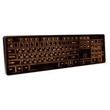 Dialog Katana Клавиатура KK-ML17U BLACK - Multimedia, с янтарной подсветкой клавиш, USB, черная