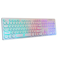 Dialog Gan-Kata Клавиатура KGK-16U WHITE - игровая с RGB-подсветкой, USB, белая