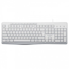 Клавиатура Gembird KB-8430M,{USB, белый, 113 клавиш, 9 кнопок управления мультимедиая, кабель 1,5м}